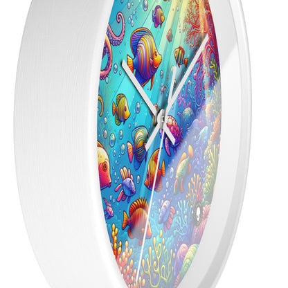 "Seaside Soiree: A Dance Party Under the Sea" - The Alien Wall Clock