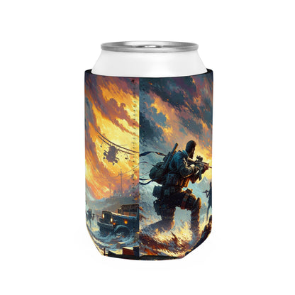 "Recréer un chef-d'œuvre sur le thème du jeu" - Style artistique du jeu vidéo Alien Can Cooler Sleeve