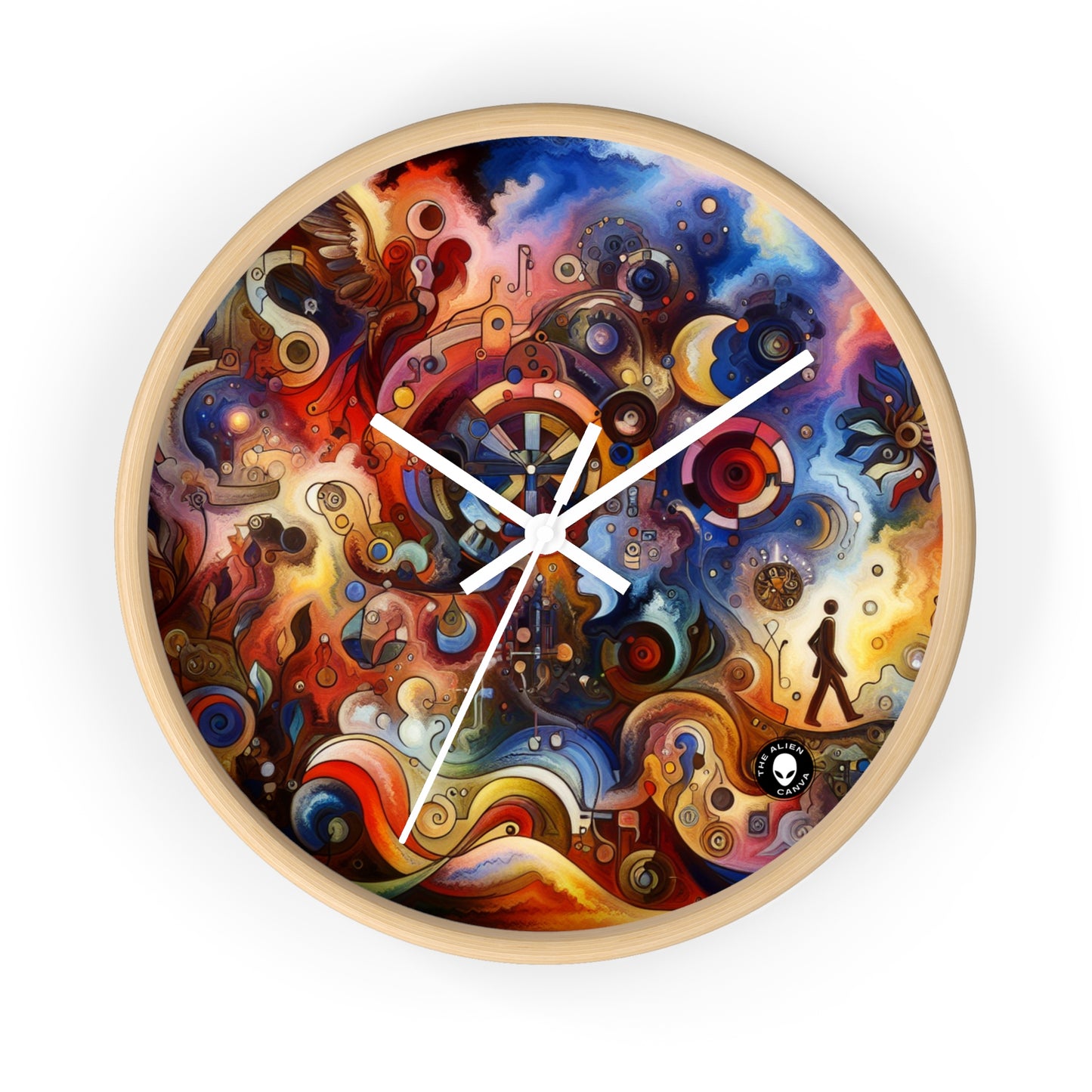 "Eternal Bloom and Fleeting Time" - The Alien Wall Clock Symbolism