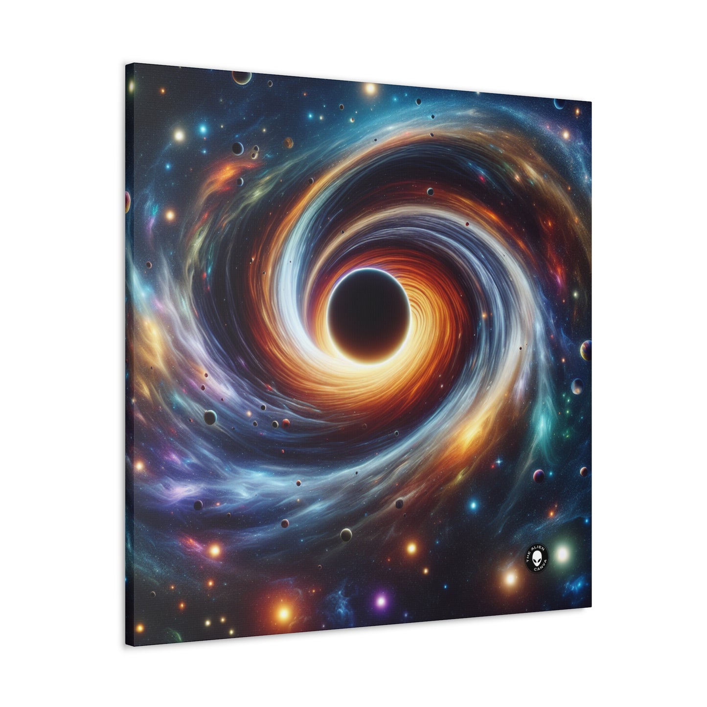 "Galactic Vortex: The Colorful Dance of Stars and Planets" - The Alien Canva