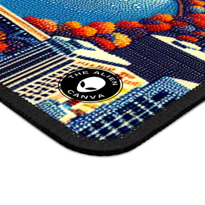 "Twilight Dotted Serenity" - The Alien Gaming Mouse Pad Pointillism