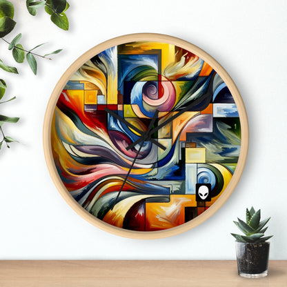 "A Tension of Shapes" - The Alien Wall Clock Abstract Expressionism Style