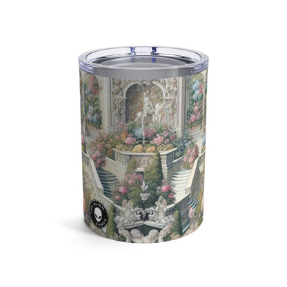 "Elegancia del jardín: un asunto rococó" - The Alien Tumbler 10oz Rococo