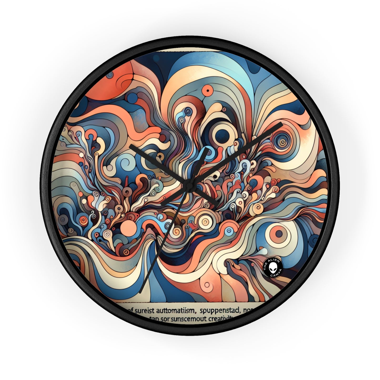 "Unleashing the Unconscious: A Surrealistic Exploration" - The Alien Wall Clock Surrealist Automatism