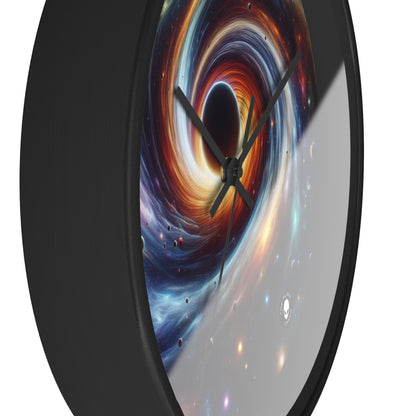 "Vórtice galáctico: la danza colorida de estrellas y planetas" - El reloj de pared alienígena