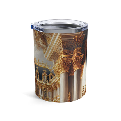 "Regal Splendor: A Gold-Plated Baroque Palace" - The Alien Tumbler 10oz Baroque Style