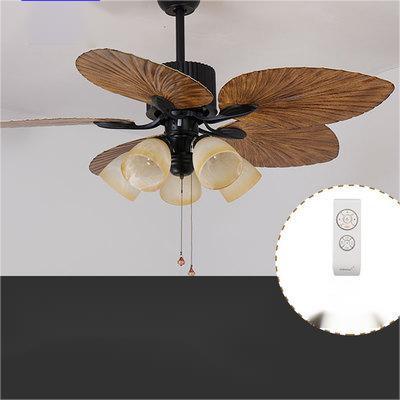 Palm-leaf Fan Vintage Chandelier Quiet Frequency Conversion