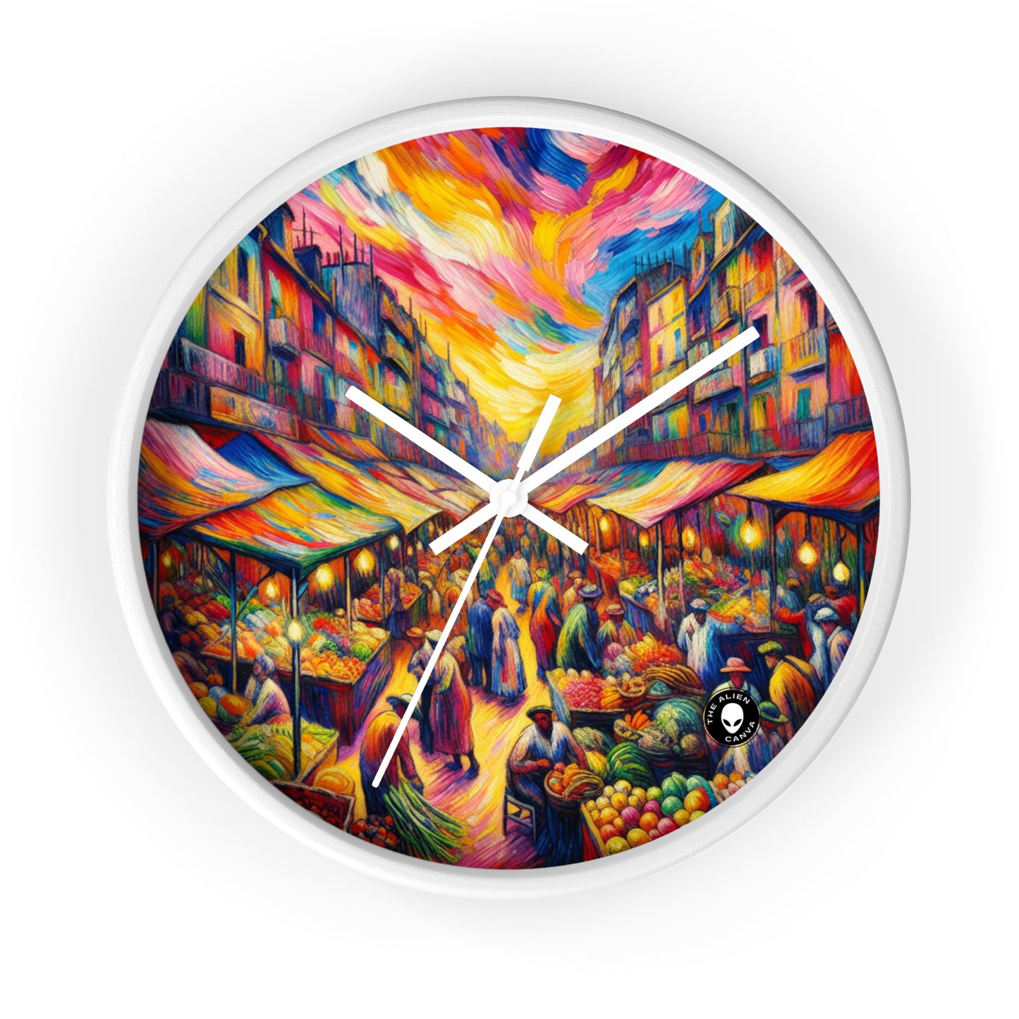 "Jungle Fauvisme" - L'Horloge Murale Alien Fauvisme