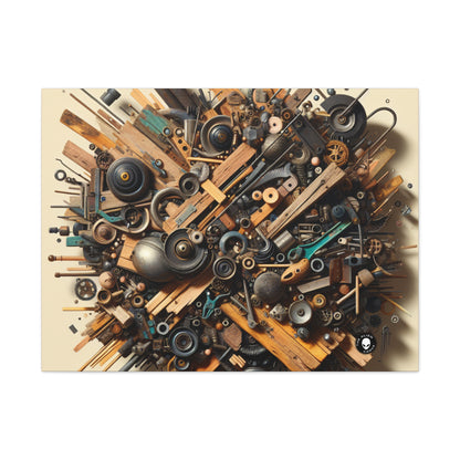 "Nature's Harmony: Assemblage Art with Found Objects" - The Alien Canva Assemblage Art