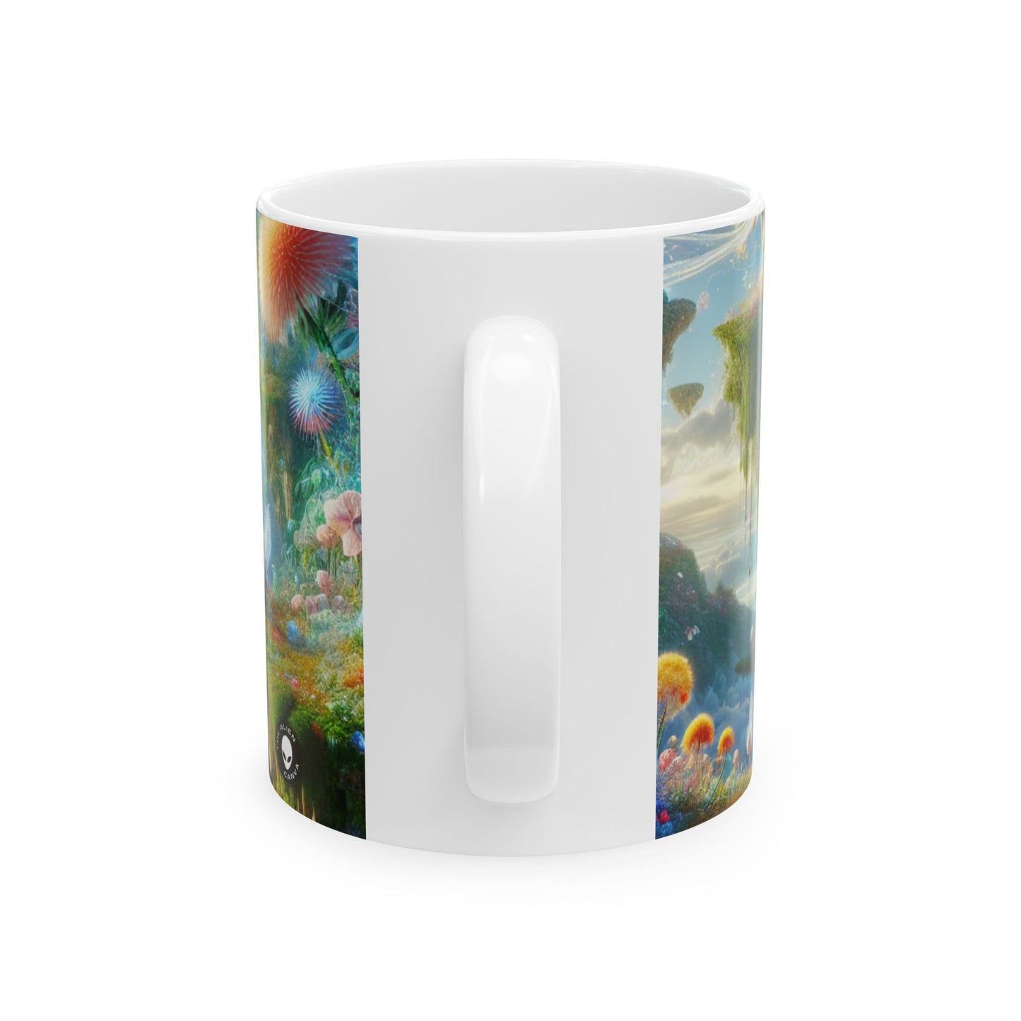 Taza de cerámica alienígena de 11 oz "Enchanted Sky Realms"