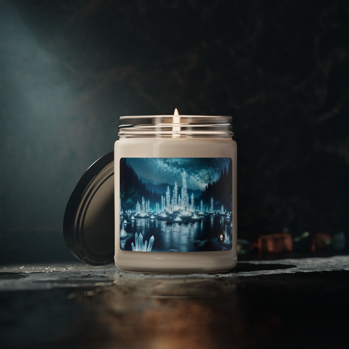 "Crystal Grove: Starlit Reflections" - The Alien Scented Soy Candle 9oz