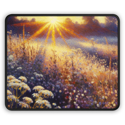 "Wildflower Sunrise" - The Alien Gaming Mouse Pad Impressionism Style