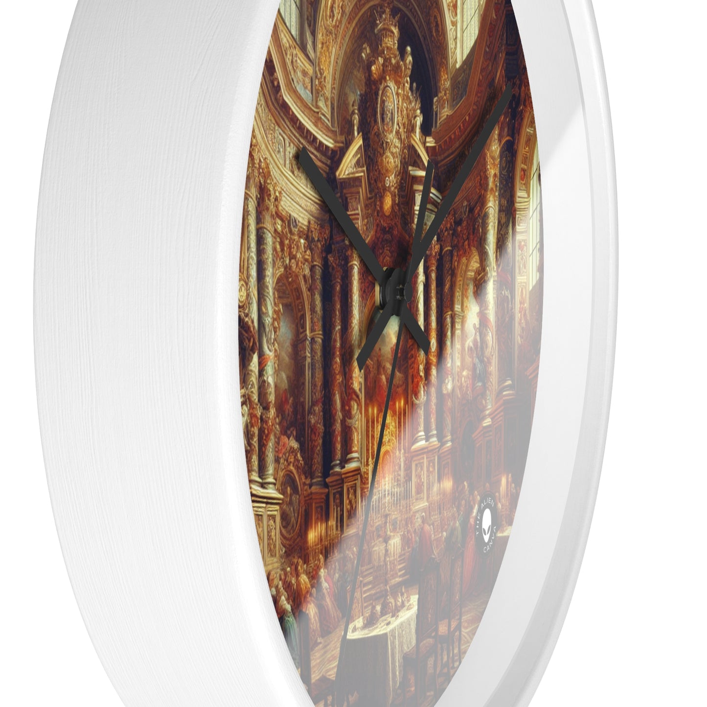 "Masquerade Majesty: A Regal Baroque Ballroom" - The Alien Wall Clock Baroque