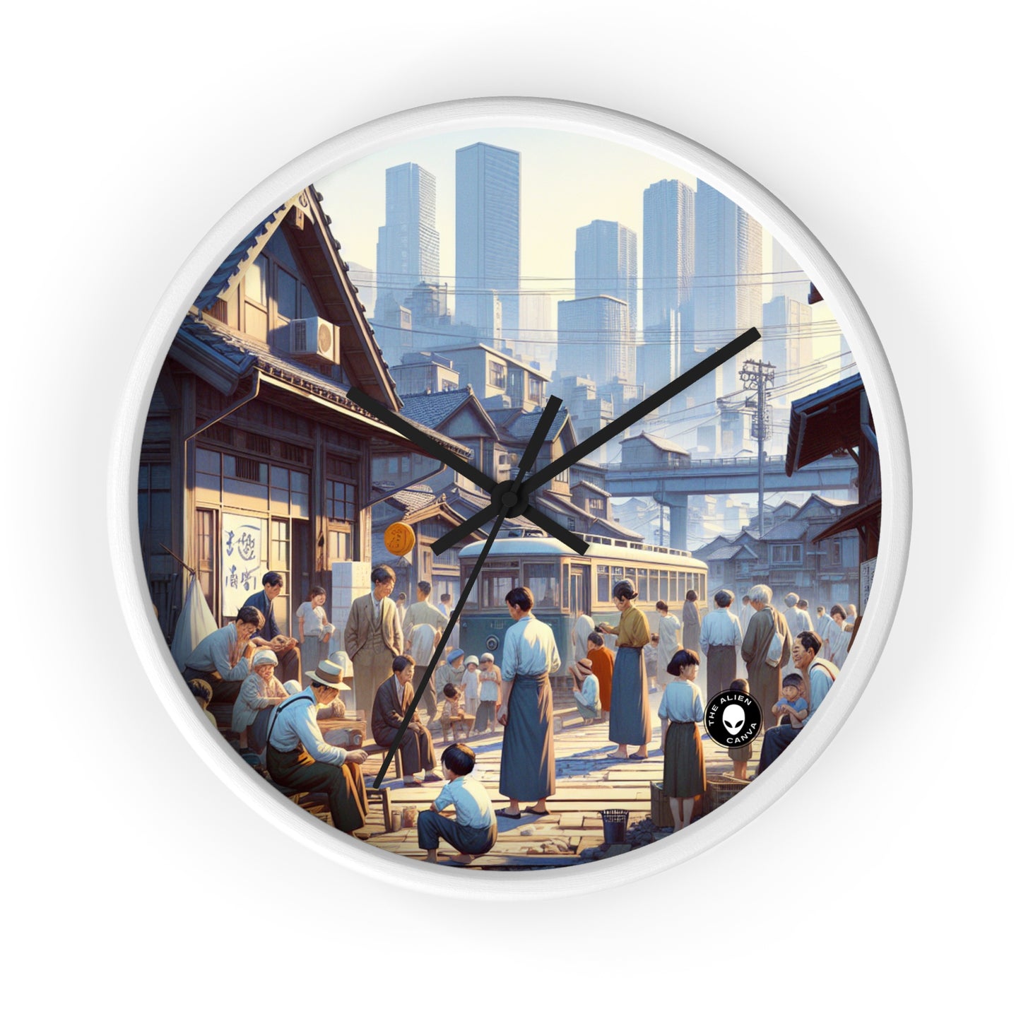 "Unity in Diversity: Community Garden" - The Alien Wall Clock Social Realism