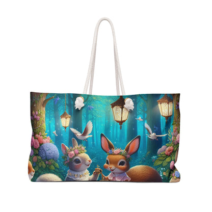 "Enchanted Tea Party in the Woodland Glade" - The Alien Weekender Bag