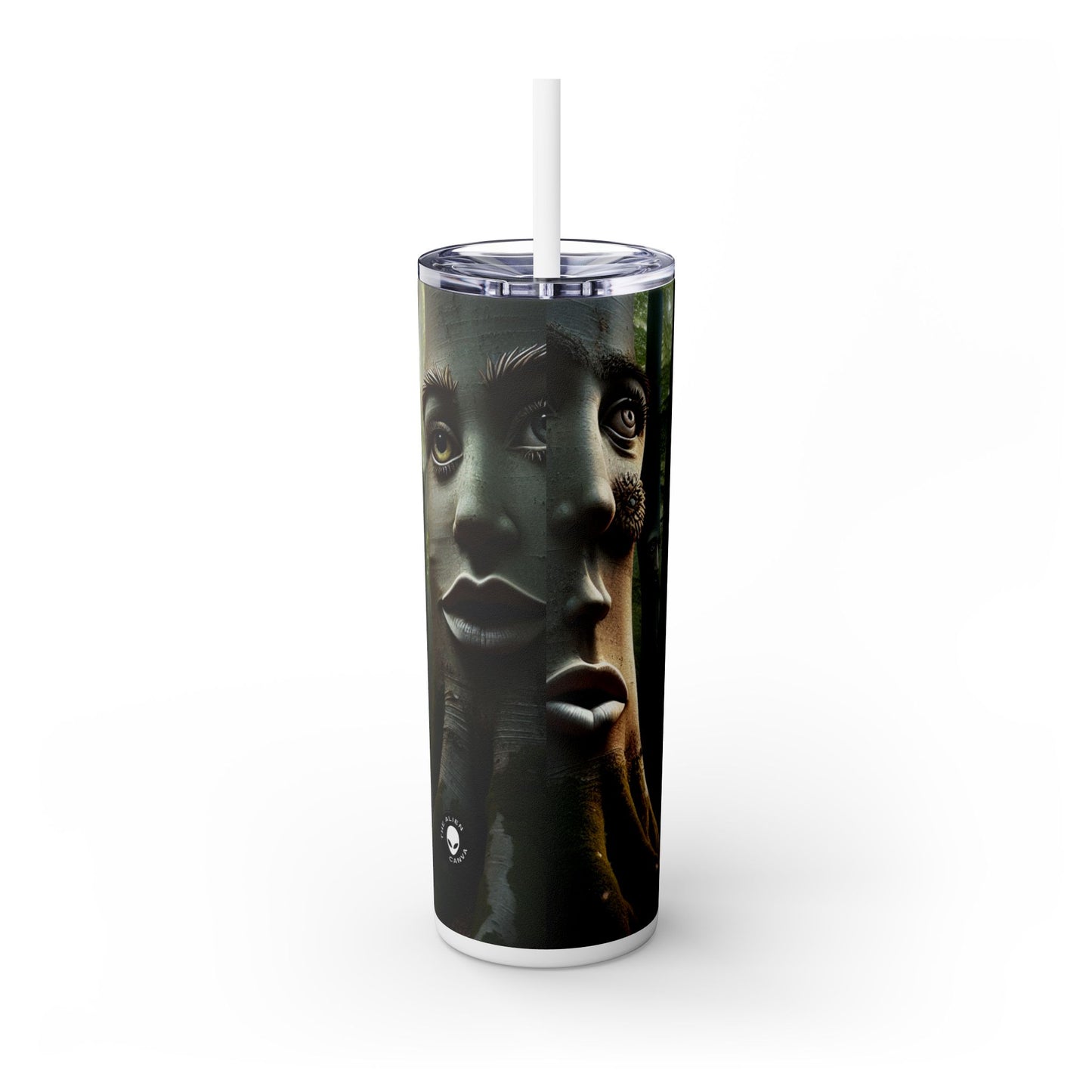 « Whispering Woods : Les secrets de la forêt enchantée » - The Alien Maars® Skinny Tumbler avec paille 20oz