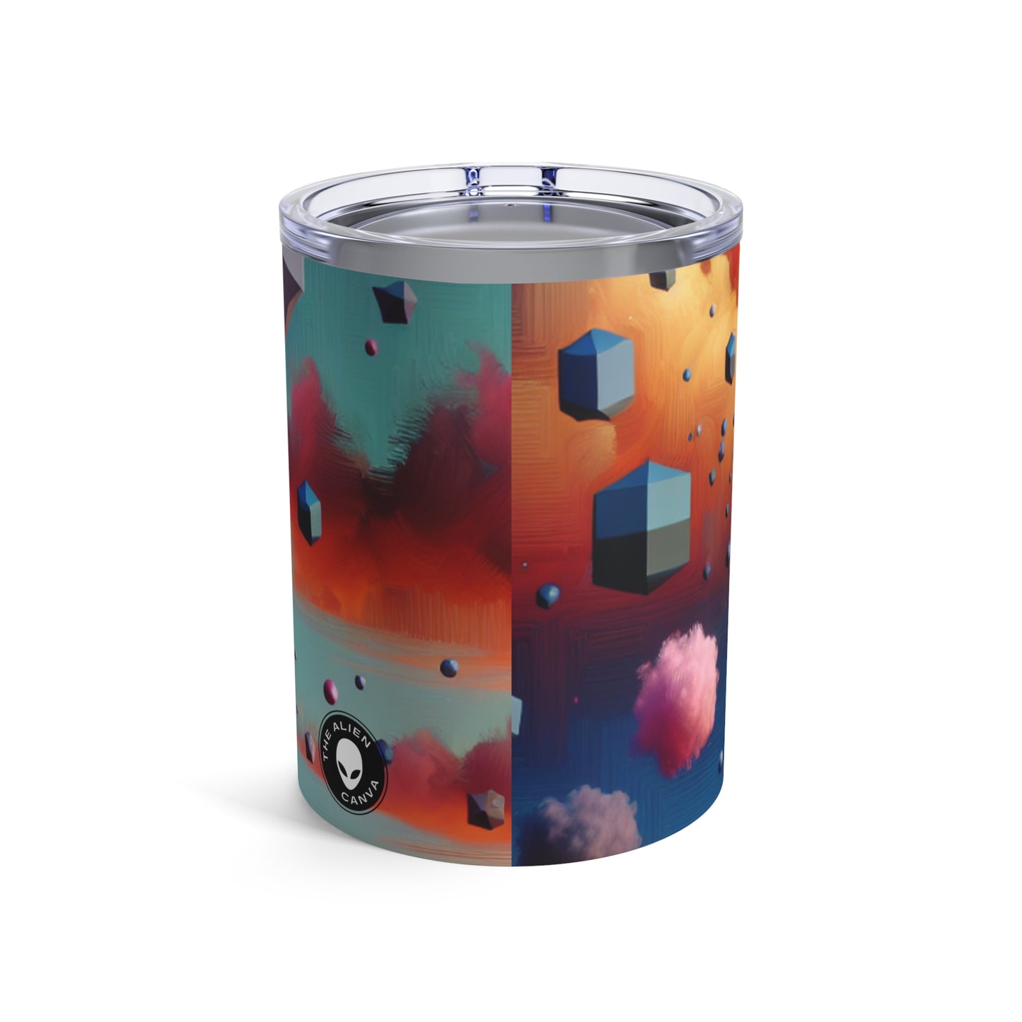 Dimensiones flotantes: un cielo surrealista - Vaso Alien de 10 oz