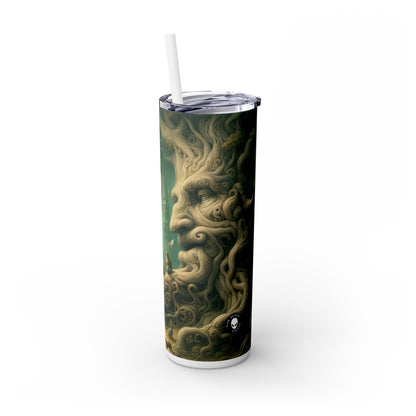 "Enchanted Whispering Forest" - The Alien Maars® Skinny Tumbler with Straw 20oz