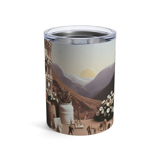 "Elegancia elemental: un tributo de medios mixtos al arte povera" - The Alien Tumbler 10oz Arte Povera