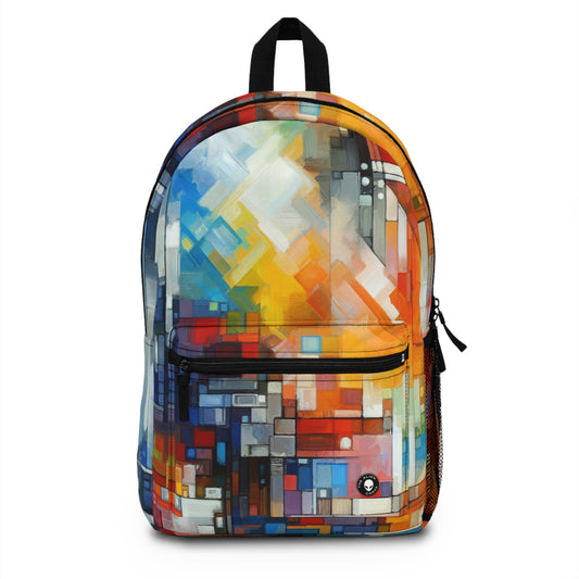 "Optimistic Progress: An Abstract Artwork" - The Alien Backpack