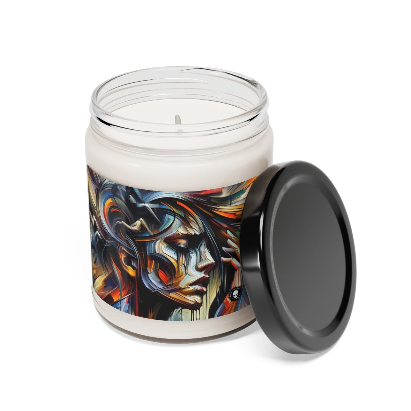 "Night Pulse: Expressions of Urban Chaos" - The Alien Scented Soy Candle 9oz Expressionism