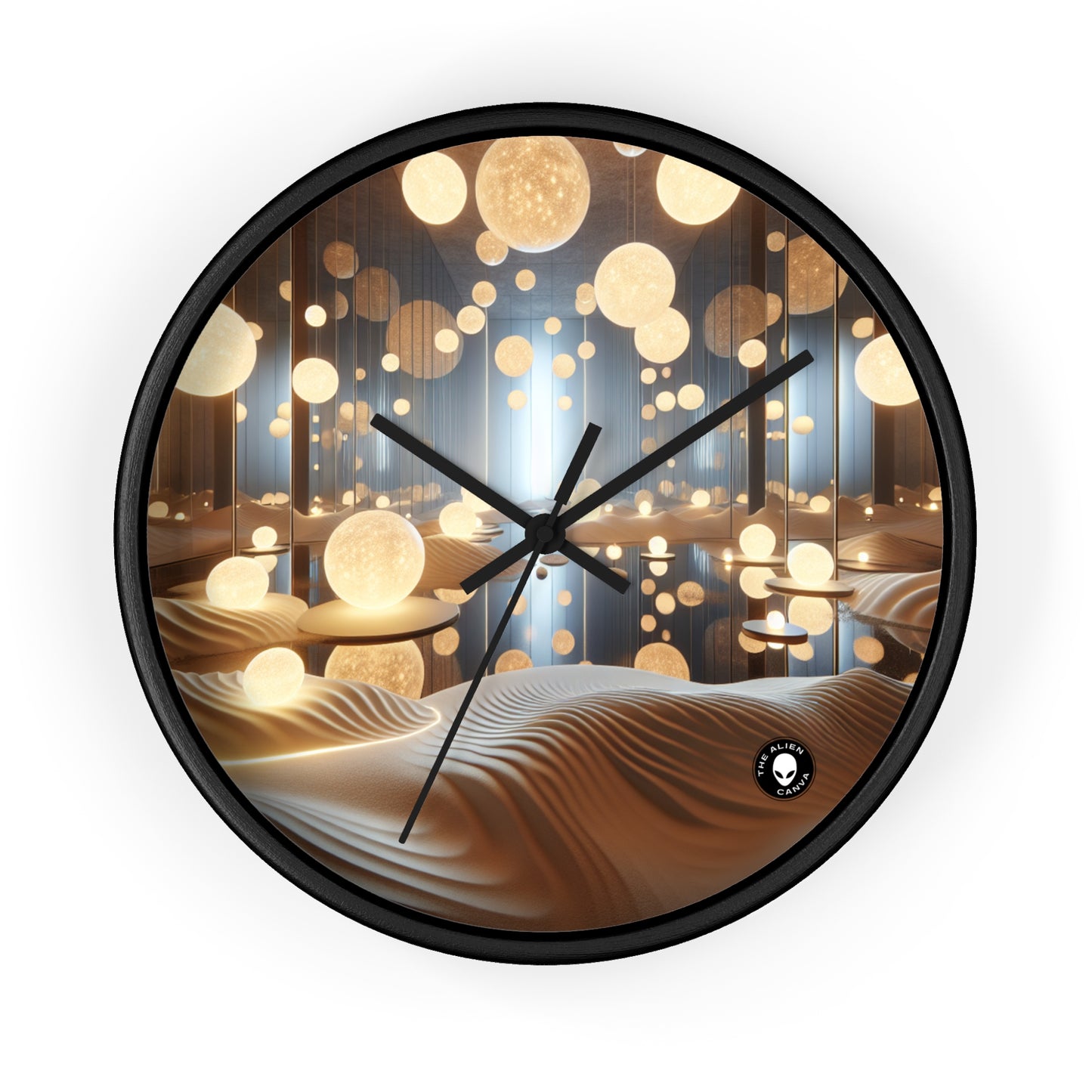 "Temporal Reflections: An Interactive Art Installation on Time and Memory" - The Alien Wall Clock Installation Art