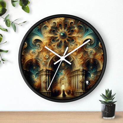 "Festin opulent : un banquet baroque" - L'horloge murale extraterrestre baroque