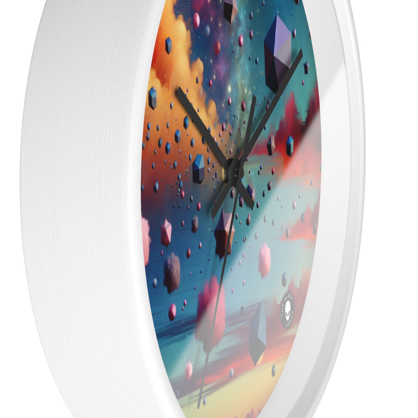 "Floating Dimensions: A Surreal Sky" - The Alien Wall Clock