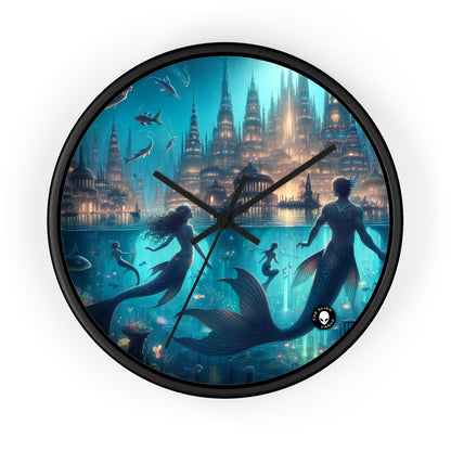 "Atlantis Illuminated: A City of Mystical Sea Creatures" - The Alien Wall Clock