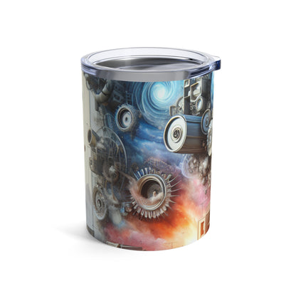 "Symbolic Transformations: Conceptual Realism in Everyday Objects" - The Alien Tumbler 10oz Conceptual Realism
