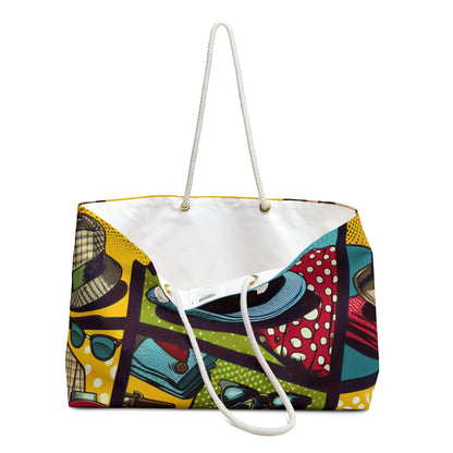 "Ropa de arte pop: un collage de estilo vintage" - The Alien Weekender Bag estilo pop art