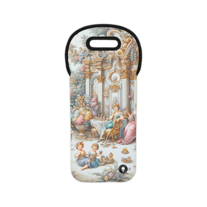 "A Garden of Rococo Delights: A Whimsical Extravaganza" - The Alien Wine Tote Bag Rococo