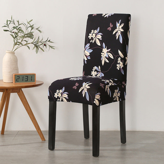 Printed dining chair cover