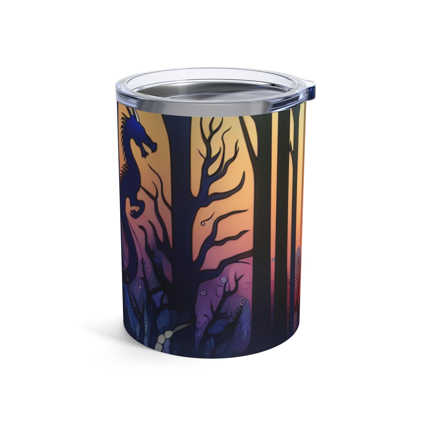 "Crepúsculo místico: criaturas en el bosque" - Vaso extraterrestre de 10 oz