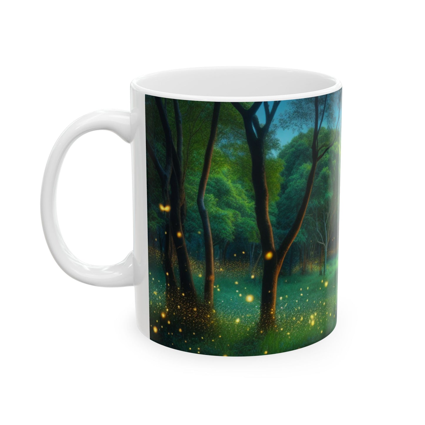 "Firefly Dusk" - Taza de cerámica alienígena de 11 oz