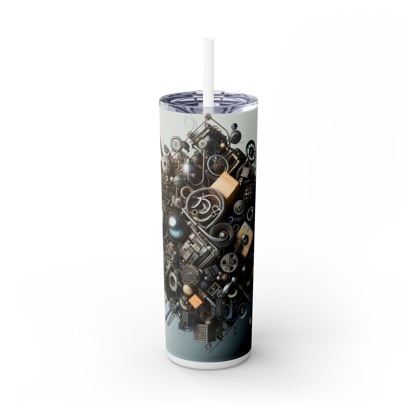 « Tapisserie de la nature : œuvre d'art d'assemblage » - The Alien Maars® Skinny Tumbler avec paille 20oz Assemblage Art