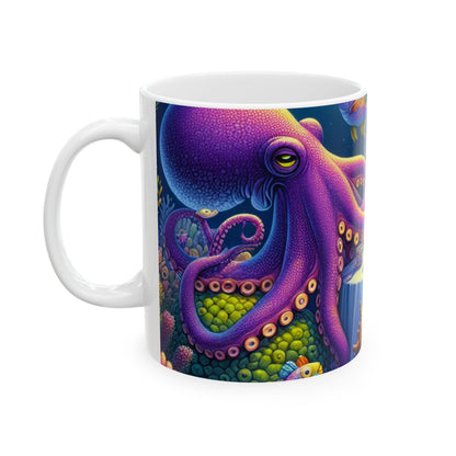 « L'heure du thé sous la mer » - La tasse en céramique Alien 11oz