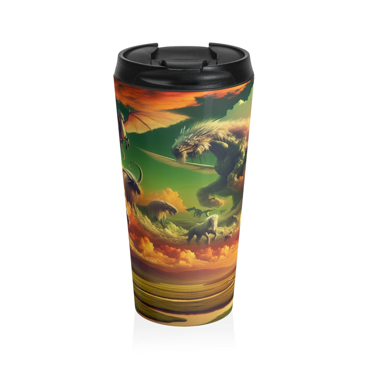 "Skyborne Realms" - The Alien Stainless Steel Travel Mug