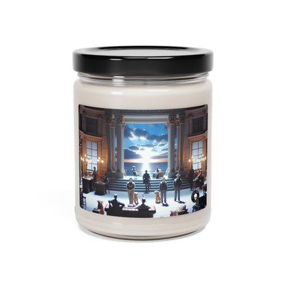 Title: "Ocean Symphony: A Photorealistic Ode to the Crashing Waves" - The Alien Scented Soy Candle 9oz Photorealism