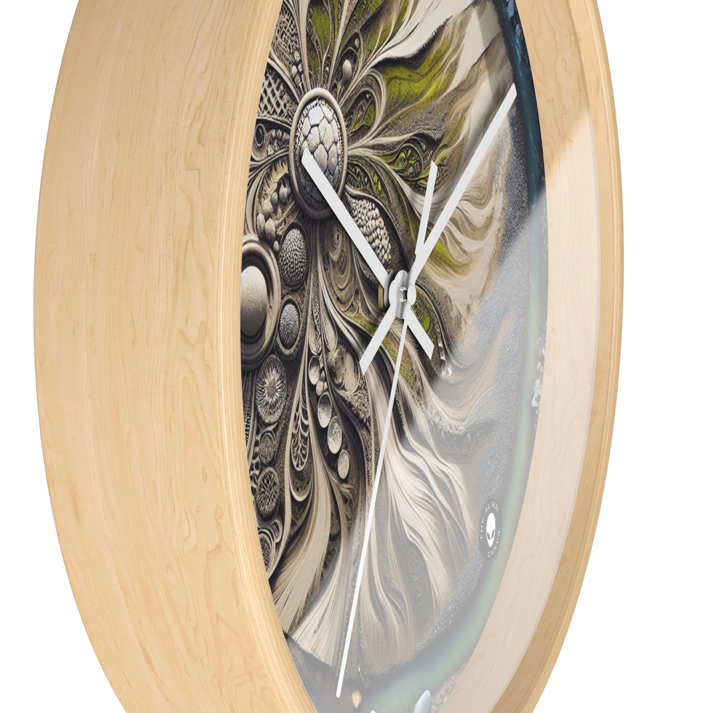 "Sandy Symphony: A Colorful Stone Mosaic on the Beach" - The Alien Wall Clock Land Art