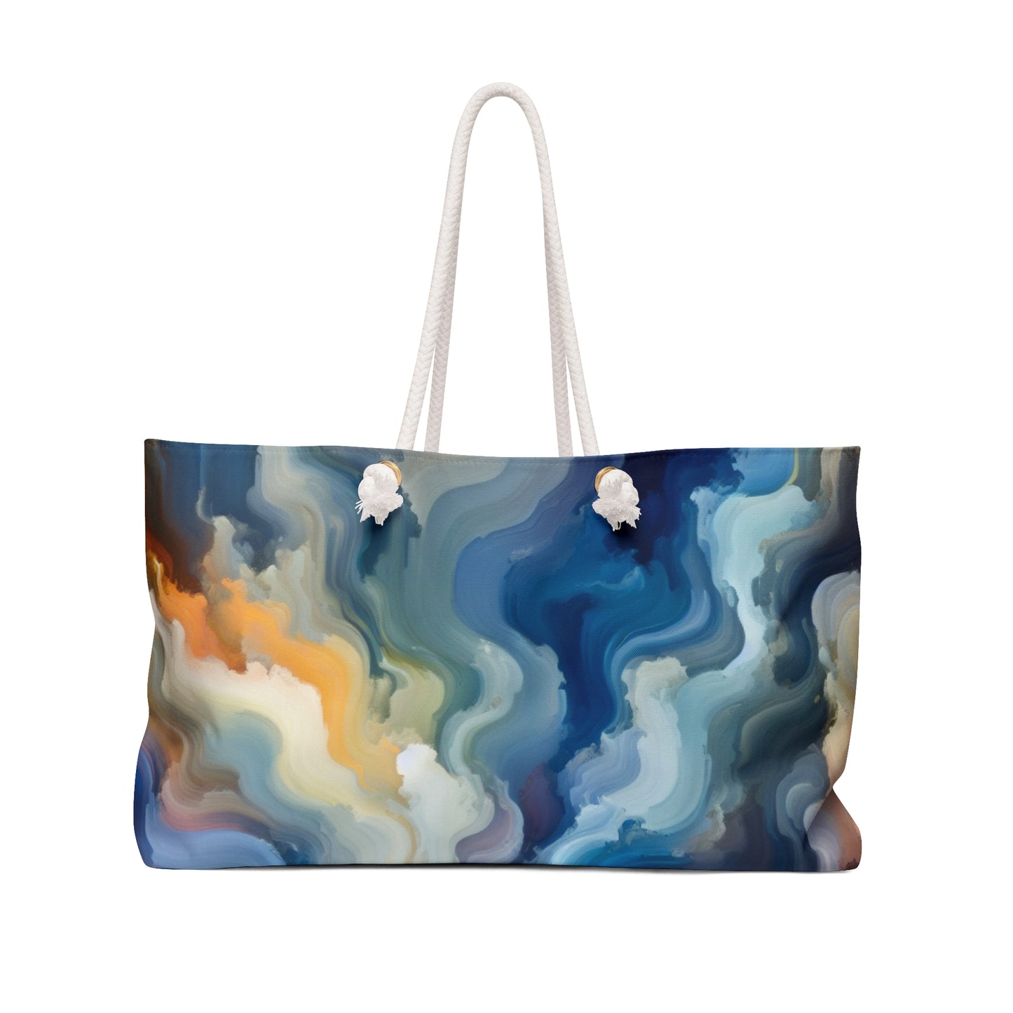 "Sunset Reflections: A Serene Color Field Painting" - The Alien Weekender Bag Color Field Painting