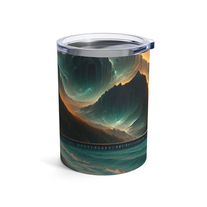 "Realismo en rojo: capturando la belleza de una deliciosa manzana" - The Alien Tumbler 10oz Photorealism