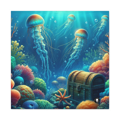 "Beneath the Waves: A Hidden Treasure" - The Alien Canva