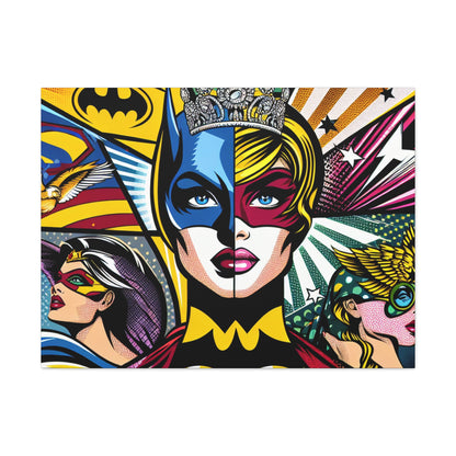 "Heroes of Pop Art: An Intermixing of Icons" - The Alien Canva Pop Art Style