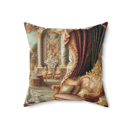 "Enchanted Court Symphony" - The Alien Spun Polyester Square Pillow Baroque Style