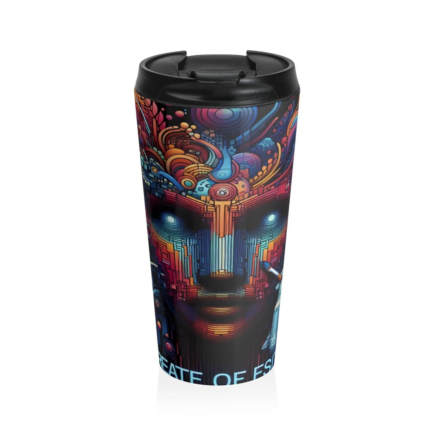 "Enchanted Forest: A Digital Art Masterpiece" - The Alien Stainless Steel Travel Mug Digital Art