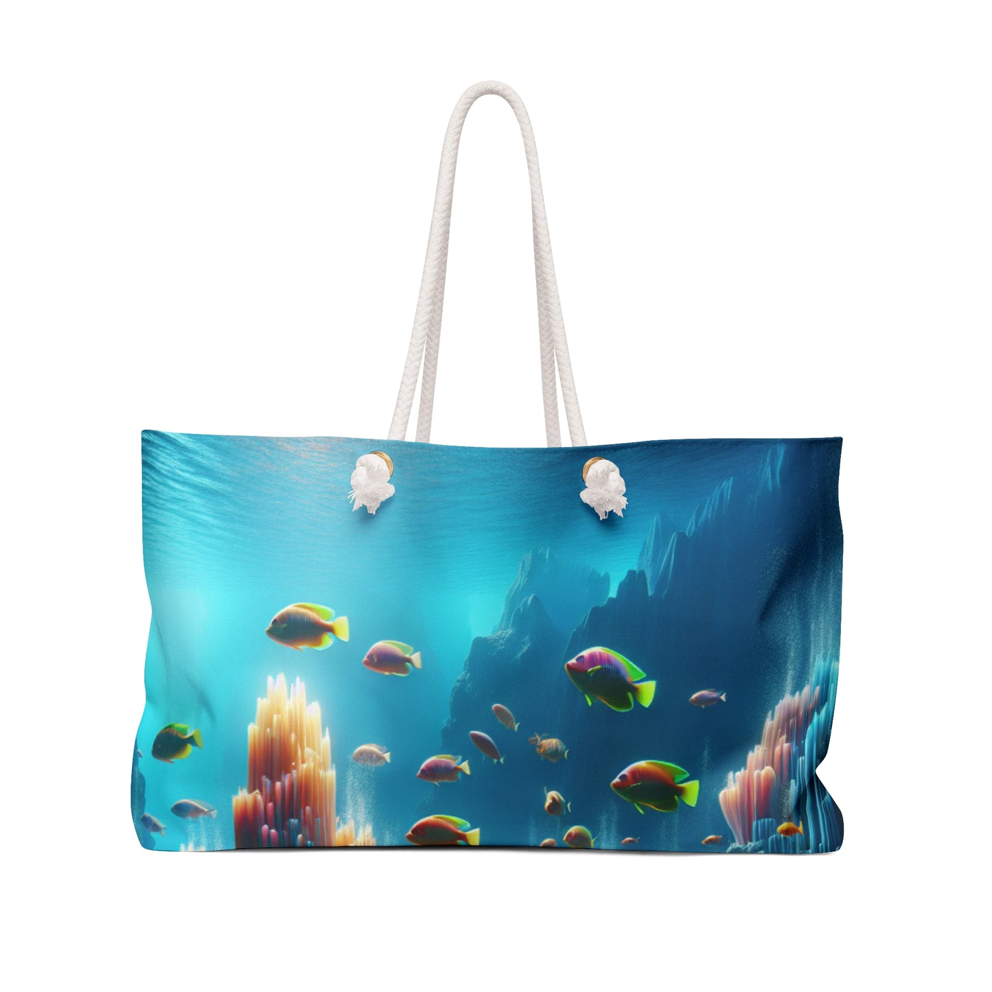 "Neon Reef: A Surreal Underwater Symphony" - The Alien Weekender Bag