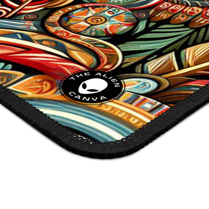 "Suroeste Sagrado: Una Celebración del Arte Indígena" - The Alien Gaming Mouse Pad Arte Indígena