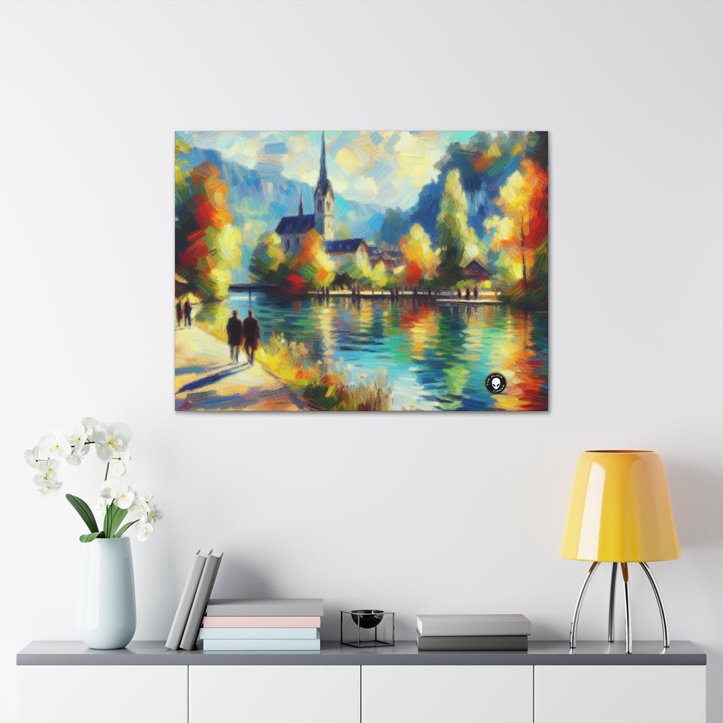 "Sunny Market Delight" - The Alien Canva Impressionism