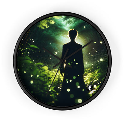 "Enchanted Firefly Forest" - The Alien Wall Clock